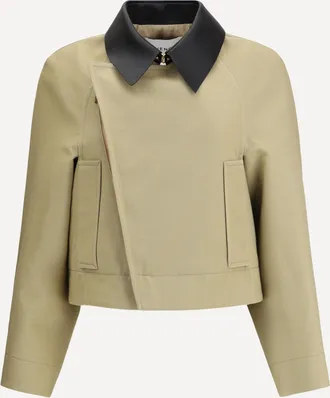 Givenchy Caban cropped in cotone e lana Woman 36