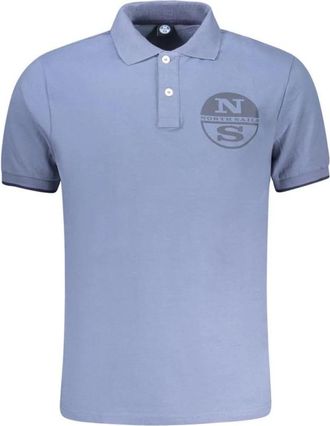 North Sails Klassiek Poloshirt Korte Mouwen - Heren - Polos - Blauw - M - Katoen - Tops