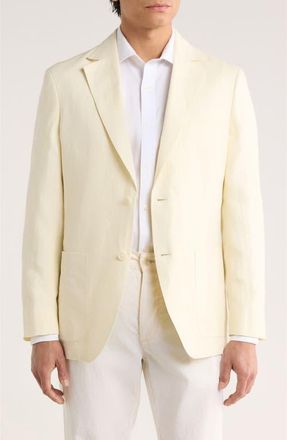 Nordstrom Henrik Trim Fit Solid Italian Linen Suit Separate Jacket in Ivory Vanilla at Nordstrom, Size 48 Regular