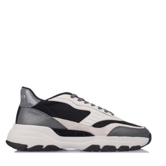 Lavair Mens Pacific 2.0 Trainers in White Grey Leather - Size UK 12