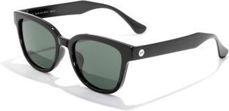 Sunski Womens Miho Square Sunglasses In Black Forest