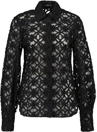 van Laack Cellina Blouse - Dames - Overhemden - Zwart - XS - Katoen - Overhemden