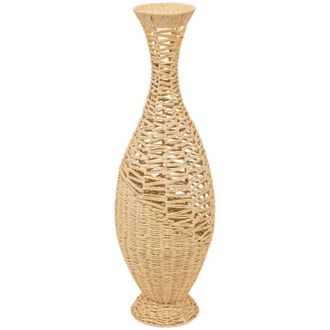 Atmosphera Jarr&oacute;n De Fibra Vegetal Arcilla Beige H90cm - Atmosphera Cr&eacute;ateur DInt&eacute;rieur