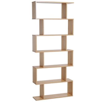 HOMCOM Estanter&iacute;a para libros 80x23x192 cm roble