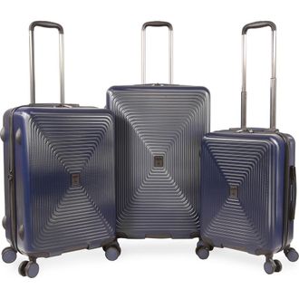 Original Penguin Finnes 3-Piece Hardside Luggage Set in Navy at Nordstrom Rack