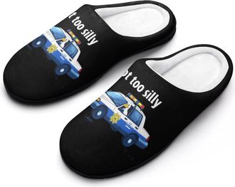 Generic Got Too Silly Mens Slippers Memory Foam Winter Warm Sandals Slip On House Shoes Size 7-14