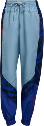 adidas (WMNS) adidas by Stella McCartney Printed Woven Track Pants Asia Sizing Blue HA8969