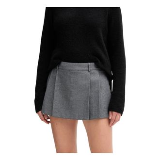 Gaud&igrave; High Waist Shorts - Dames - Korte broeken - Grijs - Maat: XL Leer