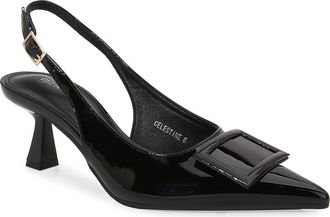 Berness Celestine Pointed Toe Slingback Pump in Black at Nordstrom Rack, Size 7.5