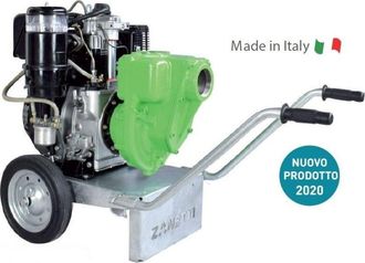 Zanetti Motobomba Diesel Autocebante Zanetti Ps80-510age De Hierro Fundido Con Dep&oacute;sito Frontal