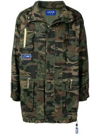 Ader Error camouflage print jacket - men - Cotton - One Size - Green