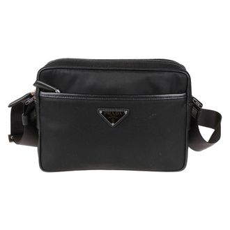 Prada Heren, Tassen, Zwart, Maat: ONE Size Nylon