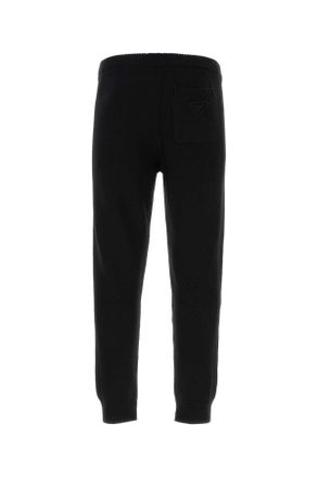 Prada Mens Black Wool Blend Pant Nero Pantaloni