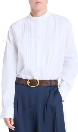 TWP Painter Pintuck Cotton Shirt in White at Nordstrom, Size X-Large