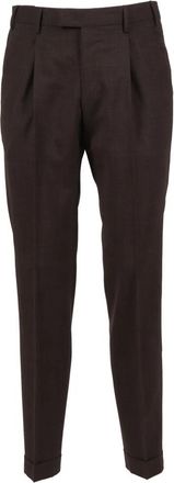 PT01 Master Broeken - Heren - Nette broeken - Bruin - XL - Wol - Broeken