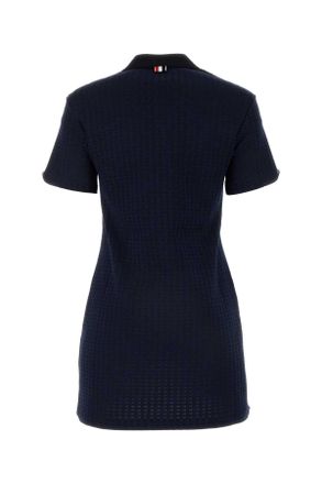 Thom Browne Navy Exterior: Cotton Abiti Dress