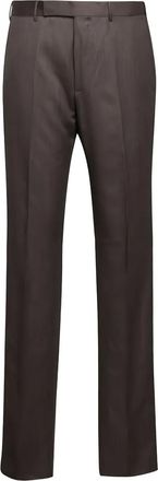 Ermenegildo Zegna Pantaloni Trofeo con cintura - Marrone