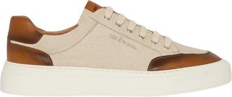 Kiton Elegante Leren Sneakers - Heren - Sneakers - Bruin - 42 EU - Leer - Schoenen