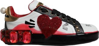 Dolce & Gabbana Portofino Sneakers - Dames - Sneakers - Veelkleurig - 35 EU - Leer - Schoenen