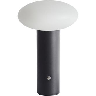 Beliani Beliani - L&aacute;mpara De Mesa Moderna De Hierro Pe Para Interior Con Luz Led Inal&aacute;mbrica Seta Negra Buayan