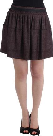 Gianfranco Ferre Korte Flanellen Rok - Dames - Korte rokken - Paars - XS - Wol - Rokken