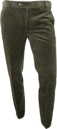 Meyer Velvet Broek Roma - Heren - Chinos - Groen - W42 L32 - Katoen - Broeken