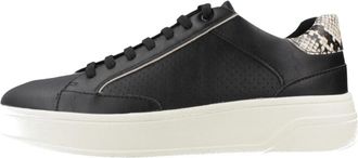 Geox D Spherica Ecub-2 - Dames - Sneakers - Zwart - 38 EU - Leer - Schoenen