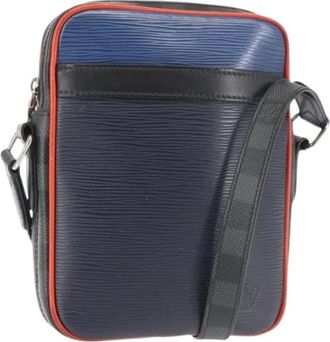 Louis Vuitton Pre-owned Cross Body Bag - Dames - Vintage Schoudertas - Blauw - ONE Size - Leer - Vintage