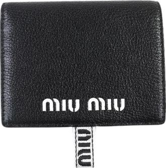 Miu Miu Pre-owned Wallets, female, Black, Size: ONE SIZE Pre-owned Leather Wallet