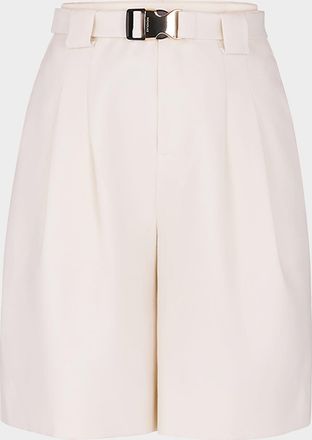 Nicholas Belinda Belted Wide-Leg Shorts