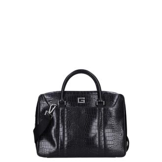 Guess Laptoptas - Heren - Laptoptassen - Zwart - ONE Size - Leer - Tassen