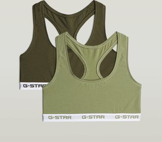 G-Star Racerback Bralette Set van 2 - Meerkleurig - Dames