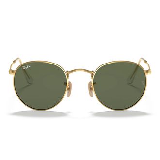 Ray-Ban Sunglasses Rb3447 N 001 Round Metal Gold/Green G 15 Unisex