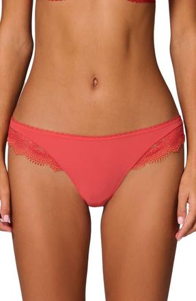 Simone P&eacute;r&egrave;le Allure Tanga Thong in Coralia Red at Nordstrom, Size Small