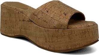Shushop Ivy Platform Slide Sandal in Cork at Nordstrom, Size 7.5