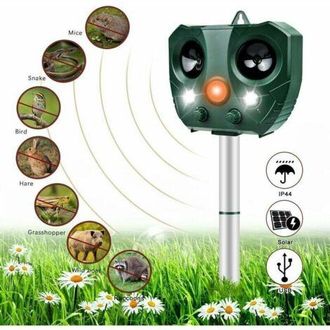 OEM Repelente Ultras&oacute;nico Para Gatos, Ahuyentador De Gatos, Disuasivo Ultras&oacute;nico Para Gatos, Repelente Ahuyentador De Ratas Para Jardines Exteriores