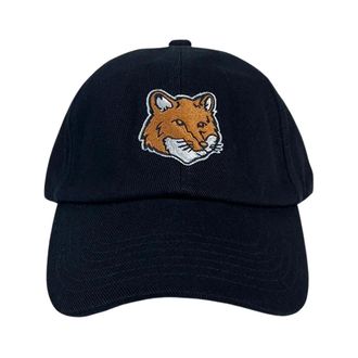 Maison Kitsun&eacute; Fox Head Cap - unisex - Maison Kitsun&eacute; - Hats & Caps - Black - ONE SIZE - Accessories