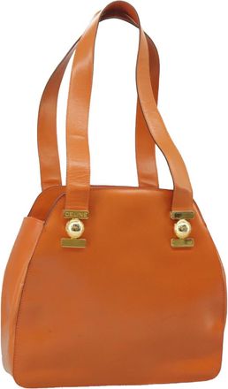 Celine Orange Leather Shoulder Bag (Pre-Owned)