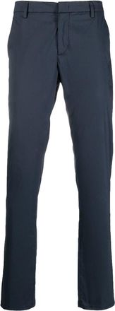 Dondup mid-rise straight-leg trousers - men - Polyamide/Cotton/Spandex/Elastane/Cotton - 36 - Blue