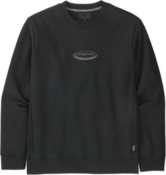 Patagonia 95 Oval Logo Uprisal Crew Sweatshirt Pullover f&uuml;r Herren | schwarz
