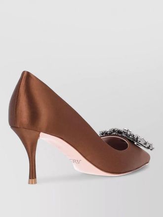 Roger Vivier silk high-heel pumps