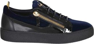 Giuseppe Zanotti Frankie Sneakers - Heren - Sneakers - Blauw - 40 EU - Leer - Schoenen