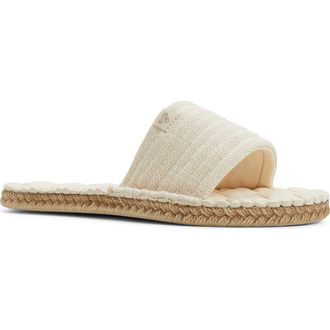 Roxy Shoresoft Slide in Cream at Nordstrom, Size 10