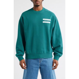 Carhartt Work in Progress Catalogue Cotton Sweatshirt in Rainforest /White at Nordstrom Rack, Size Medium