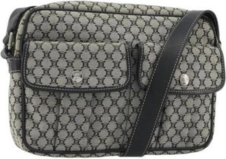 Celine Pre-owned Vintage Macadam Canvas Shoulder Bag - Dames - Vintage Schoudertas - Grijs - ONE Size - Vintage