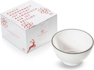 Gmundner Keramik Gmundner Keramik - Cer&aacute;mica Gmundner Borde Gris, Cuenco Para Cereales Grande (&oslash; 14cm)