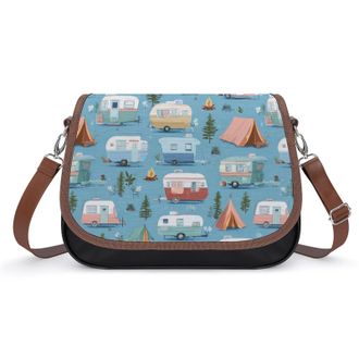 Generic Airstream Camping Fashion Womens Crossbody Bags Novelty Handbag Shoulder Bag Purse