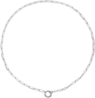 Monica Vinader Capture Alta Textured Chain Necklace in Sterling Silver at Nordstrom