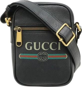 Gucci Pre-owned Cross Body Bags, female, Black, Size: ONE SIZE Pre-owned Vintage Cross Body Bag