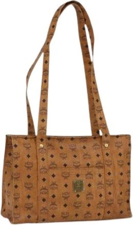 MCM Pre-owned Tote Bags, female, Brown, Size: ONE SIZE Pre-owned Tote Bag